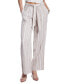 Women's Striped Wide-Leg Pants Tan Stripe, XS - фото #1