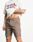 Фото #2 товара Jack & Jones Intelligence slim fit chino short in brown