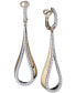 ფოტო #1 პროდუქტის Diamond Teardrop Drop Earrings (3/4 ct. t.w.) in 14k Gold