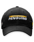 ფოტო #4 პროდუქტის Men's Black Pittsburgh Penguins Authentic Pro Rink Adjustable Hat