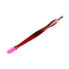 Фото #1 товара Ostatn Двухсторонний триммер для кутикулы с резиновой ручкой + металлическая вилка для удаления кутикулы Красный
