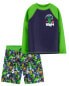 Фото #1 товара Kid Minecraft™ Rashguard & Swim Trunks Set 4