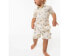 Modern Moments by Gerber Outfit Set Toddler Boy 3T Cream Floral Cotton Button-Up