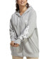 ფოტო #1 პროდუქტის Plus Size Cotton French Terry Logo Hoodie