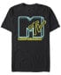 Фото #1 товара MTV Men's Neon Lights Logo Short Sleeve T-Shirt