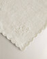 Фото #3 товара Pack of embroidered linen guest towels (pack of 3)