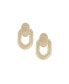 ფოტო #1 პროდუქტის Women's White Dented Drop Earrings