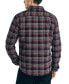 Men's Cotton Plaid Flannel Quilted Shirt Jacket
