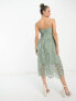 Фото #10 товара Y.A.S Bridesmaid embroidered strappy midi dress in sage