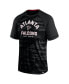 ფოტო #3 პროდუქტის Men's Black Atlanta Falcons Hail Mary Raglan T-shirt