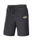 Фото #3 товара Men's NFL x Darius Rucker Collection by Heather Charcoal Los Angeles Rams Logo Shorts