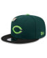 Men's Green/Black Cincinnati Reds Sour Apple Big League Chew Flavor Pack 9FIFTY Snapback Hat