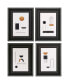 Фото #1 товара Abstract Luxe Wall Art Set, 4 Piece