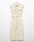 ფოტო #10 პროდუქტის Women's 100% Linen Shirty Dress
