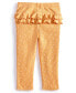 ფოტო #2 პროდუქტის Baby Girls Dot-Print Ribbed Ruffled-Back Leggings, Created for Macy's