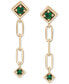 3-Pc. Set Lab-Grown Multi-Gemstone Linear Chain Drop Earrings (1-1/5 ct. t.w.) in 14k Gold-Plated Sterling Silver