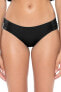 Soluna Swim Women's 238444 Bikini Bottom Black Swimwear Size S