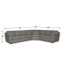 Фото #3 товара Lothan 3-Pc. Leather Queen Sleeper Sectional Sofa, Created for Macy's