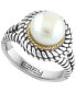 ფოტო #1 პროდუქტის EFFY® Freshwater Pearl (9mm) Statement Ring in Sterling Silver & 18k Gold-Plate