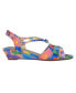 Фото #2 товара Women's Rita Ornamented Stretch Wedge Sandals