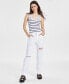 Фото #1 товара Juniors' Relaxed Ripped Straight-Leg Jeans