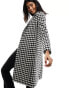 Фото #1 товара Helene Berman one button college coat in houndstooth