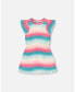 ფოტო #1 პროდუქტის Girl French Terry Dress Printed Tie Dye Waves - Toddler Child