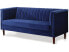 Фото #1 товара Sofa aus dunkelblauem Samt "Ellison" - 1