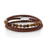 Фото #1 товара Браслет He Rocks Tiger Eye Triple Wrap