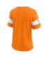 ფოტო #4 პროდუქტის Women's Tennessee Orange Tennessee Volunteers Fan V-Neck T-shirt