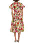 Фото #2 товара Teri Jon By Rickie Freeman Floral Puff Sleeve Midi Dress Women's