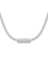 ფოტო #1 პროდუქტის Cubic Zirconia Mesh Popcorn Statement Necklace in Sterling Silver, 18" + 2" extender