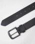 Фото #6 товара Levi's Seine metal leather belt in matter black