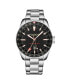 Men's Aquadiver Silver-tone Stainless Steel , Black Dial , 49mm Round Watch