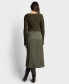 ფოტო #5 პროდუქტის Women's Knit to Woven Dress