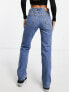 Фото #2 товара Weekday Pin mid rise straight leg jean in harper blue