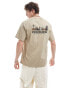 Dickies bridger town back print t-shirt in khaki