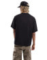 G-star oversized t-shirt in black with centre logo print