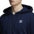 Фото #3 товара Adidas Men's Originals Trefoil Full Zip Fleece Hoodie Collegiate Navy DS9896