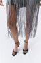 Фото #4 товара Мини-платье с бахромой ZARA
