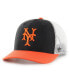 Фото #3 товара Men's Black, Orange NY Giants Sidenote Trucker Snapback Hat