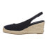 Фото #3 товара Easy Spirit Margie Wedge Espadrille Sling Back Womens Blue Casual Sandals E-MAR