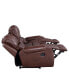 Keily 86" Manual Recliner Sofa - Brown - фото #8