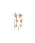 Crystal Stones with Gold-Tone Ear Cuff, Crawler and Hoop trio Earrings Set, 6 pieces