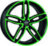 Фото #1 товара Колесный диск литой Carmani 13 Twinmax neon green polish 8x18 ET47 - LK5/112 ML66.6