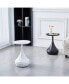 Фото #2 товара White Metal Side Table, Small Sofa Table, Small Iron Table, Nightstand For Living Room