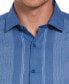 Men's Linen-Blend Gradient Panel Shirt