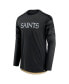 ფოტო #2 პროდუქტის Men's Black, Gold New Orleans Saints Square Off Long Sleeve T-shirt