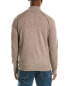 Фото #2 товара Naadam Wool & Cashmere-Blend 1/4-Zip Mock Sweater Men's Brown S