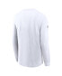 Фото #4 товара Men's White Green Bay Packers Sideline Performance Long Sleeve T-shirt